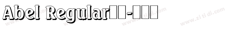 Abel Regular字体字体转换